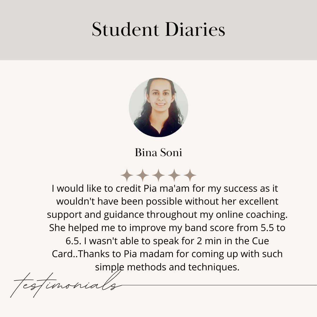 Bina Soni testimonial